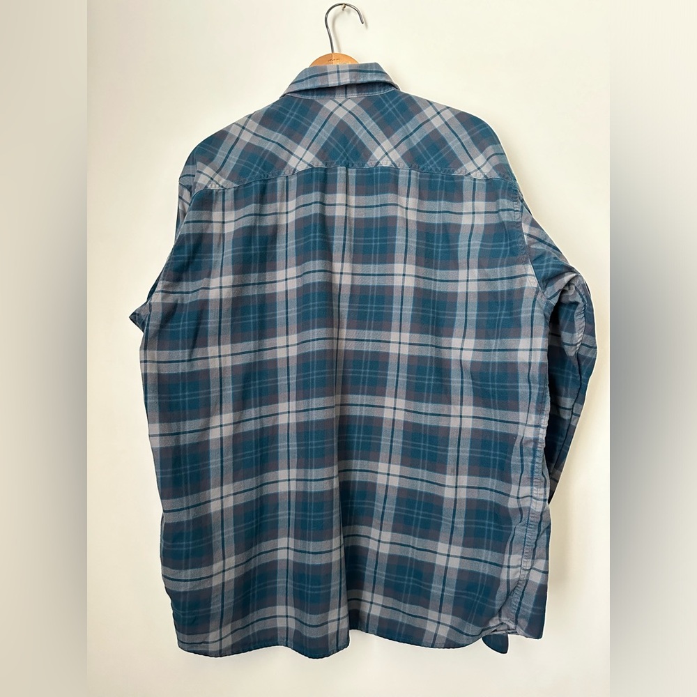 PATAGONIA Buckshot Organic Long Sleeve Button Down Plaid Shirt Men’s Size Large - Picture 3 of 8